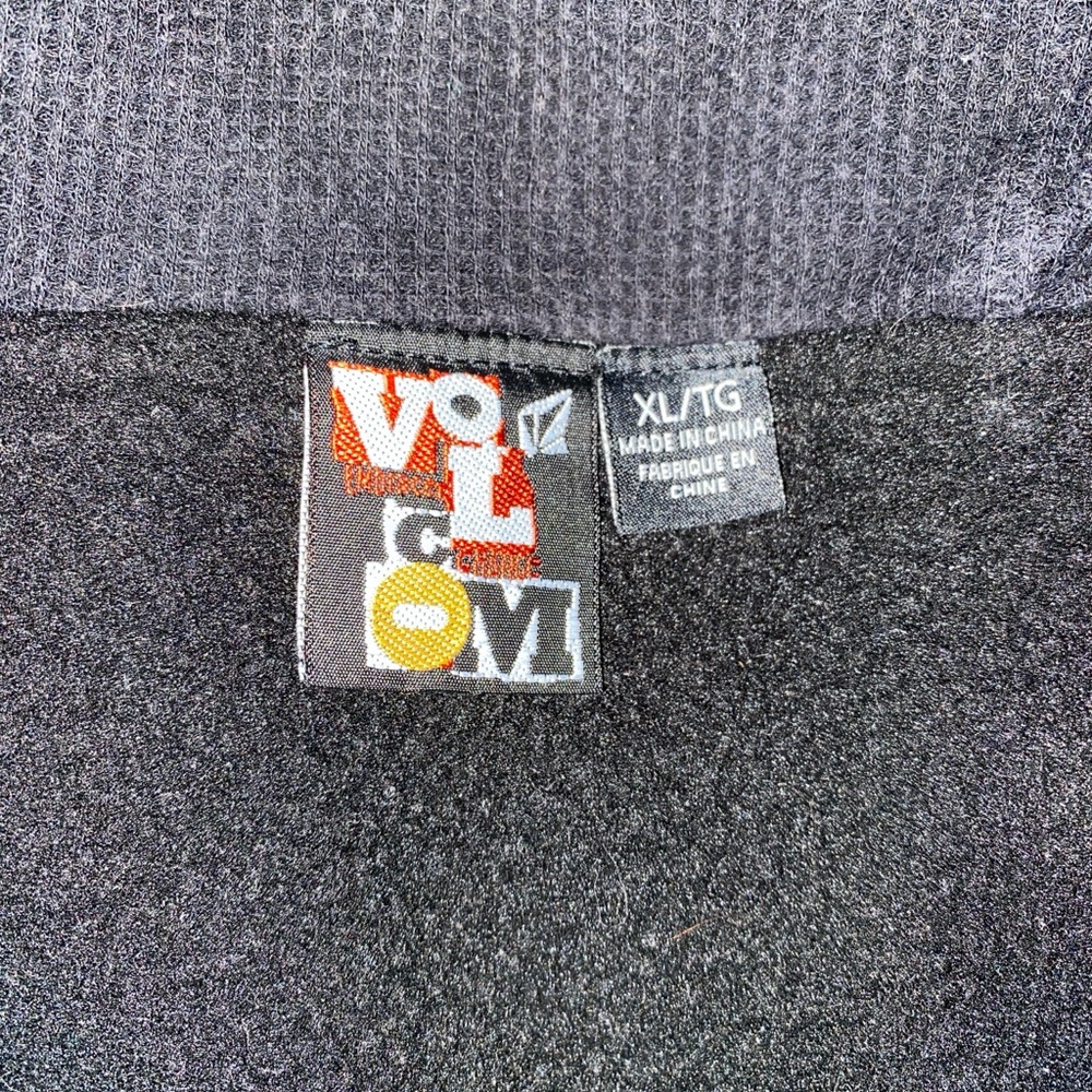 Volcom Black/Brown Jacket with Hood and Zipper XL - Picture 7 of 8